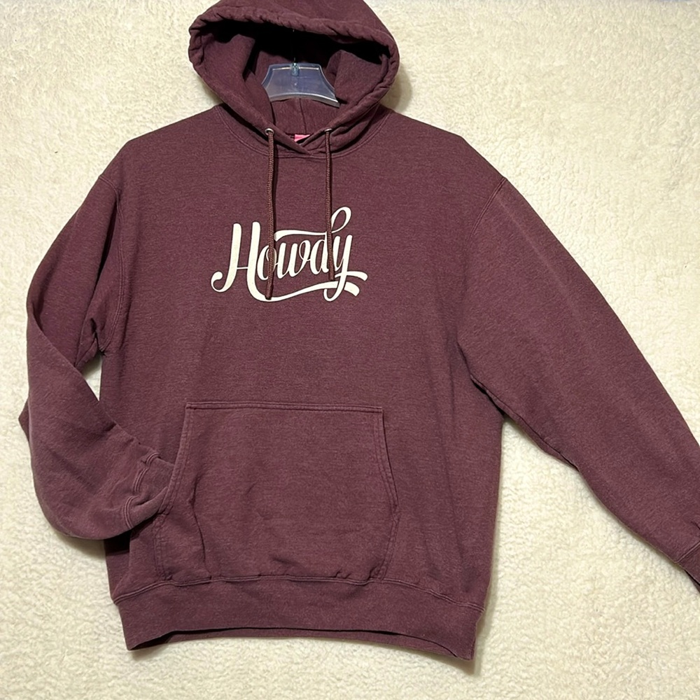 Ali Dee Howdy graphic hoodie, hooded sweatshirt size large